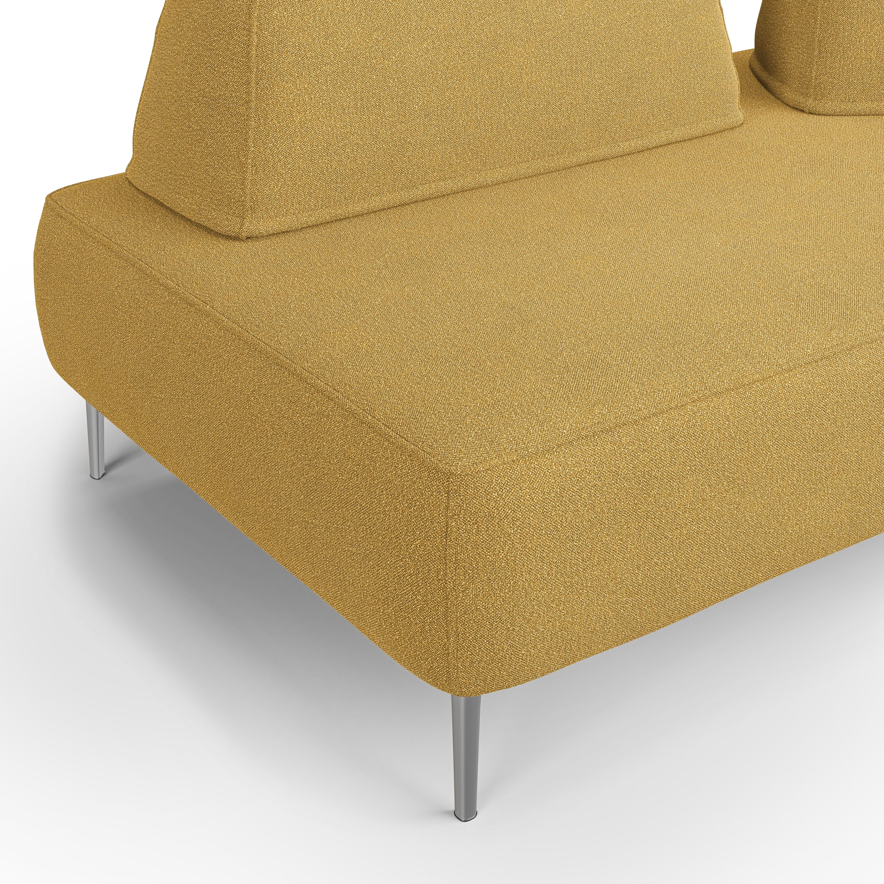 Newton Divano modulare con schienali movibili T07 212 cm giallo