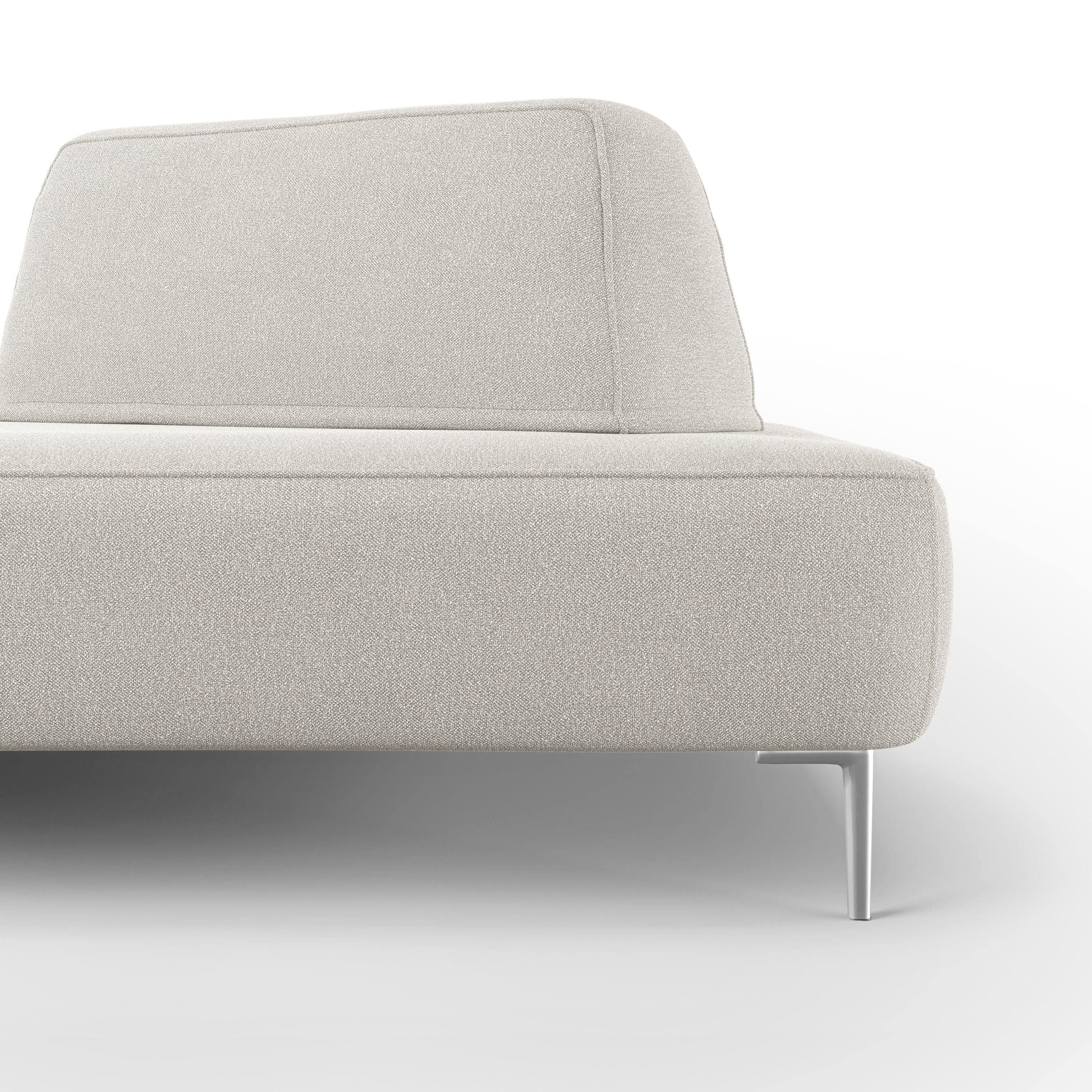 Newton Divano modulare con schienali movibili T07 212 cm bianco