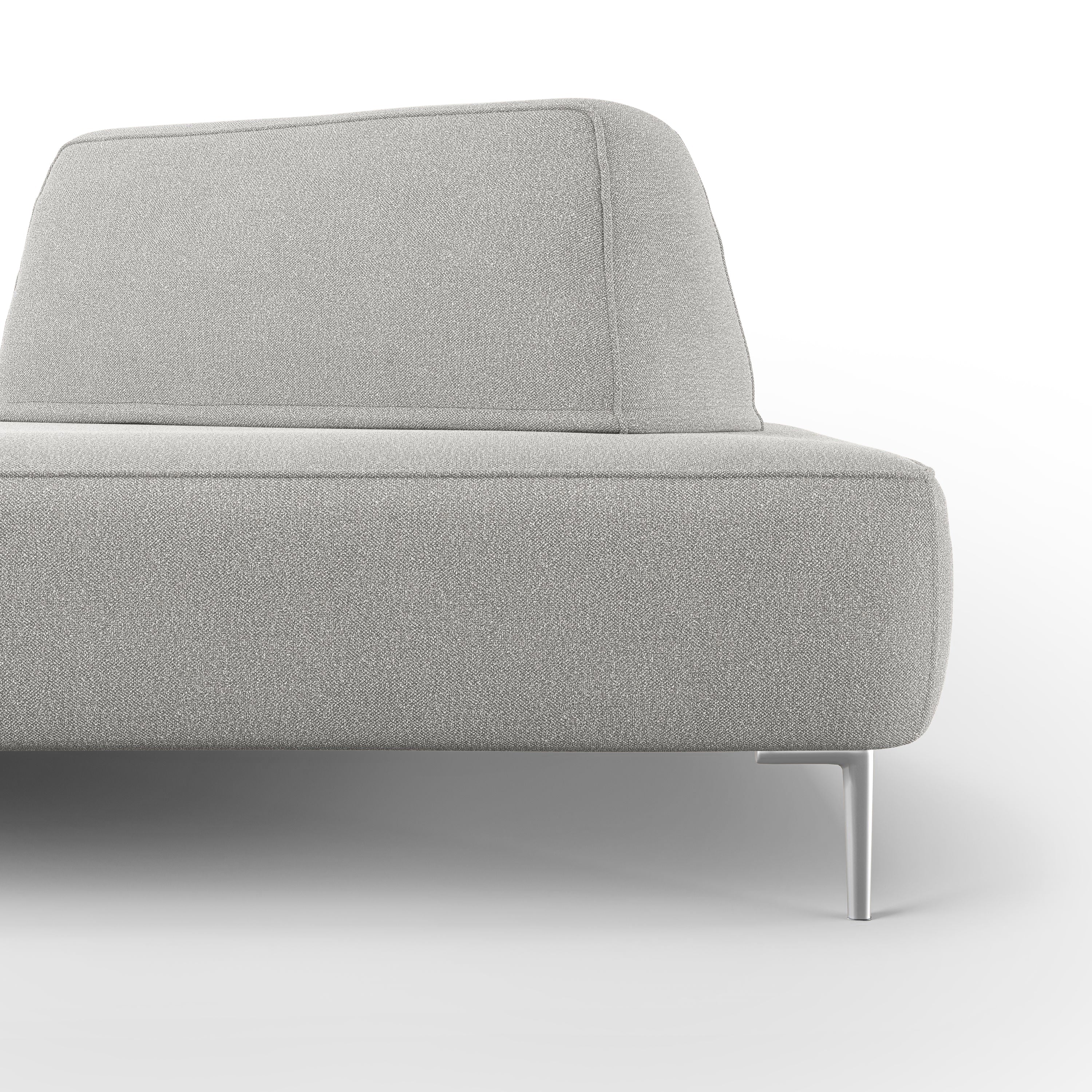 Newton Divano modulare con schienali movibili T07 212 cm grigio