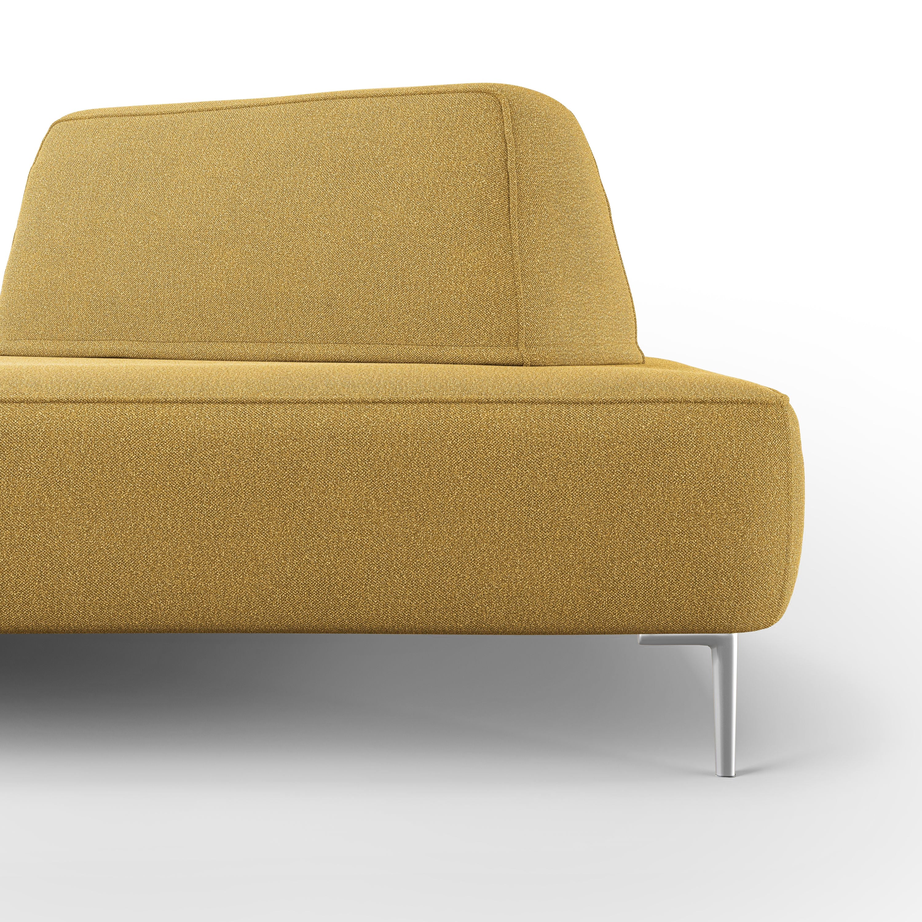 Newton Divano modulare con schienali movibili T07 212 cm giallo