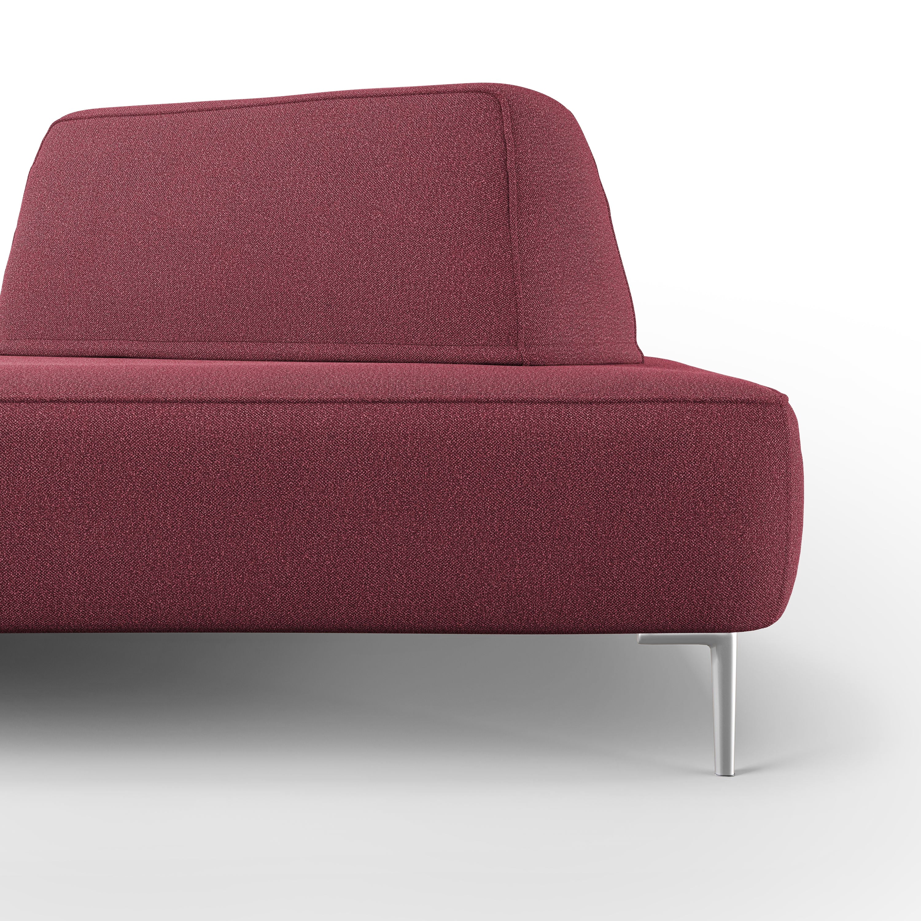 Newton Divano modulare con schienali movibili T07 167 cm rosso