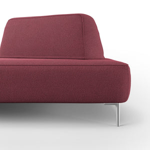 Newton Divano modulare con schienali movibili T07 167 cm rosso