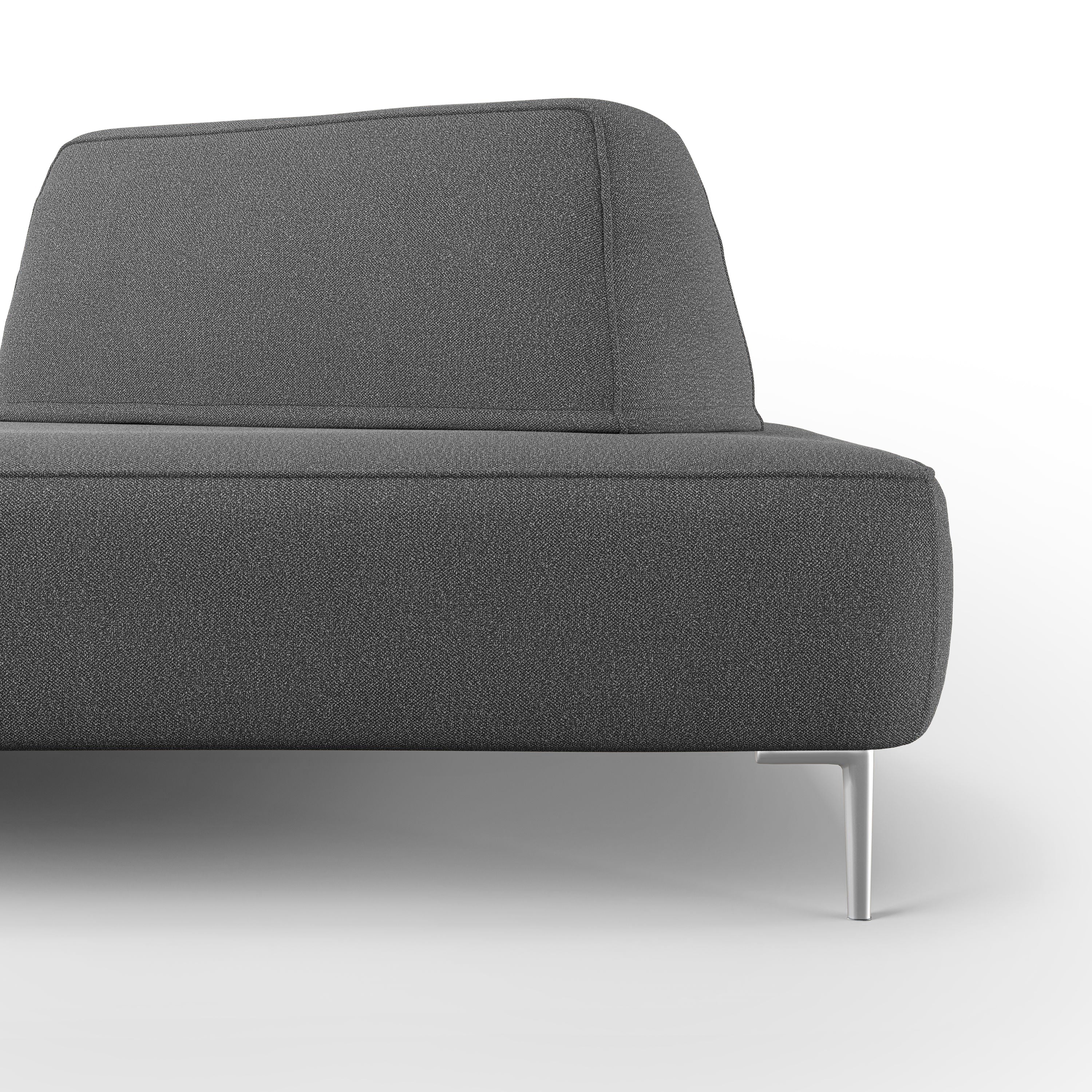 Newton Divano modulare con schienali movibili T07 212 cm antracite