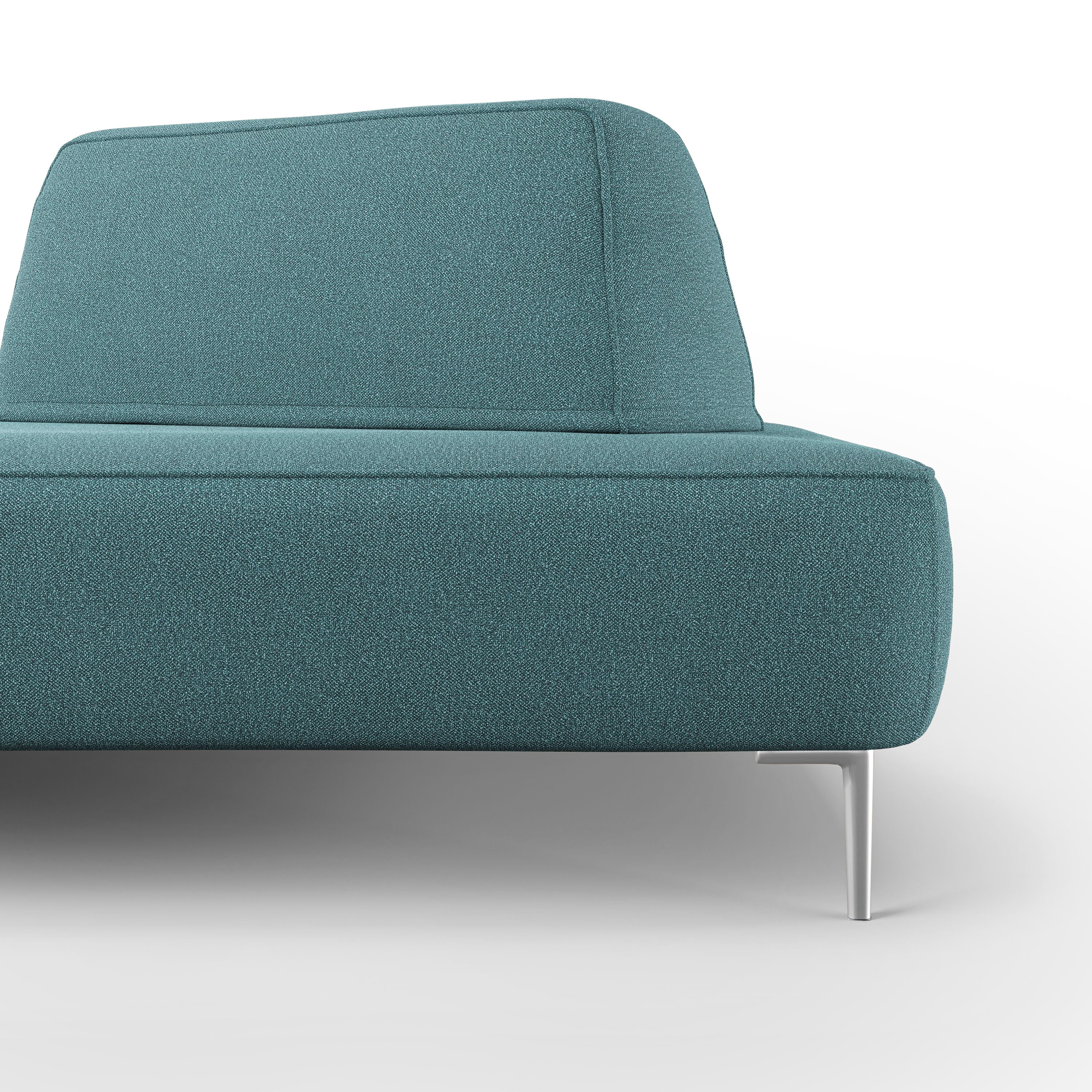 Newton Divano modulare con schienali movibili T07 212 cm azzurro