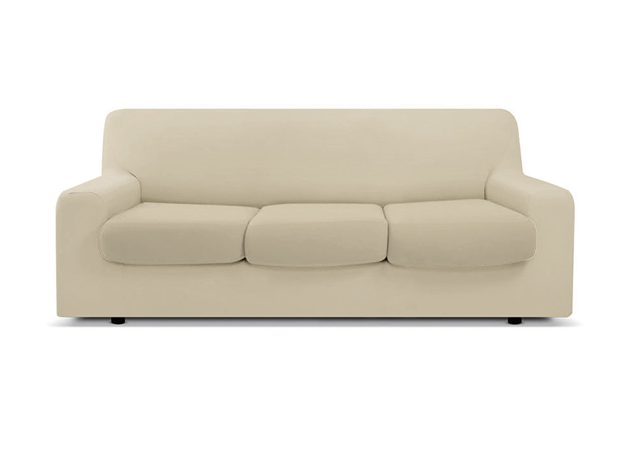 Copridivano Antimacchia Elasticizzato Protettivo Impermeabile Genius Tinta Unita - 3 Posti - Panna 1004