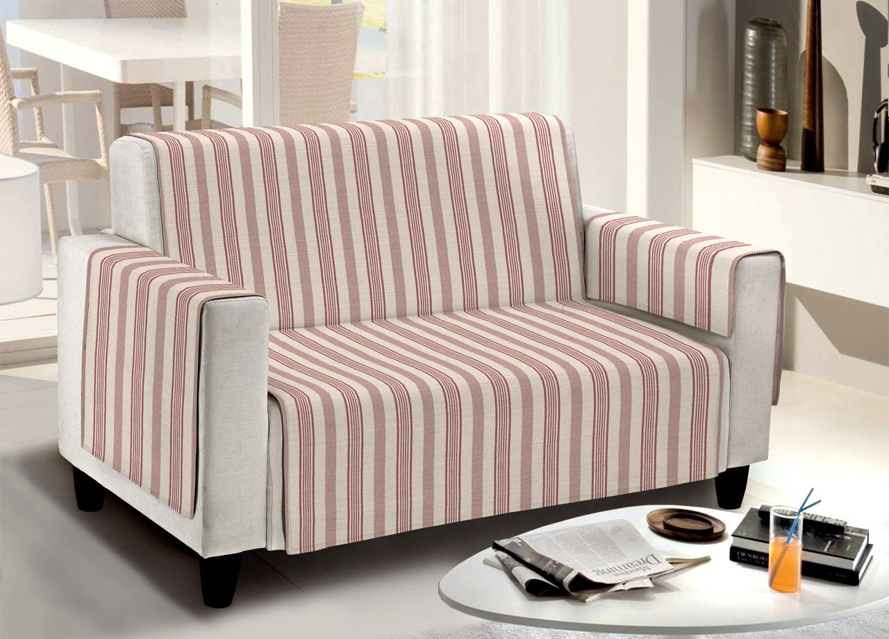 Copridivano Antiscivolo Disegno Diletta Modello O.B. - Poltrona - Bordeaux