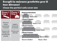 Copridivano Trapuntato Lello Antimacchia Double Face Tortora-Bordeaux - 4 Posti - Tortora-Bordeaux