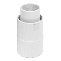 Raccordo dritto faeg ip65 per tubo guaina elettrica in tecnopolimero *** diametro 40 millimetri, confezione 1