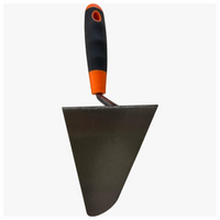 Cazzuola punta tonda da 160 mm manico ergonomico antiscivolo gomma edilizia