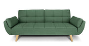 Divano letto clic clac in tessuto vellutato verde abete divano 3 posti - Ambra - DL-AM38FBC