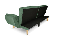 Divano letto clic clac in tessuto vellutato verde abete divano 3 posti - Ambra - DL-AM38FBC