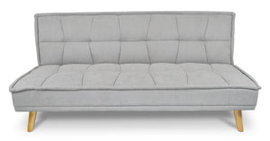 Divano letto clic clac in tessuto vellutato, divano 3 posti mod. Bart - Colore: Grigio - DL-BA01FBC