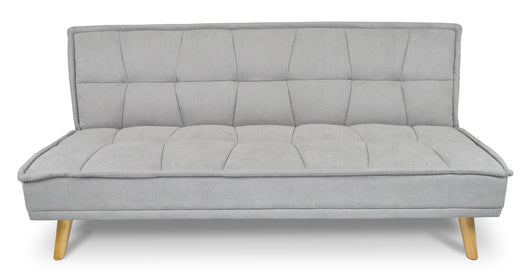 Divano letto clic clac in tessuto vellutato, divano 3 posti mod. Bart - Colore: Grigio - DL-BA01FBC