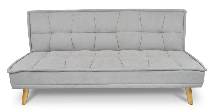 Divano letto clic clac in tessuto vellutato, divano 3 posti mod. Bart - Colore: Grigio - DL-BA01FBC
