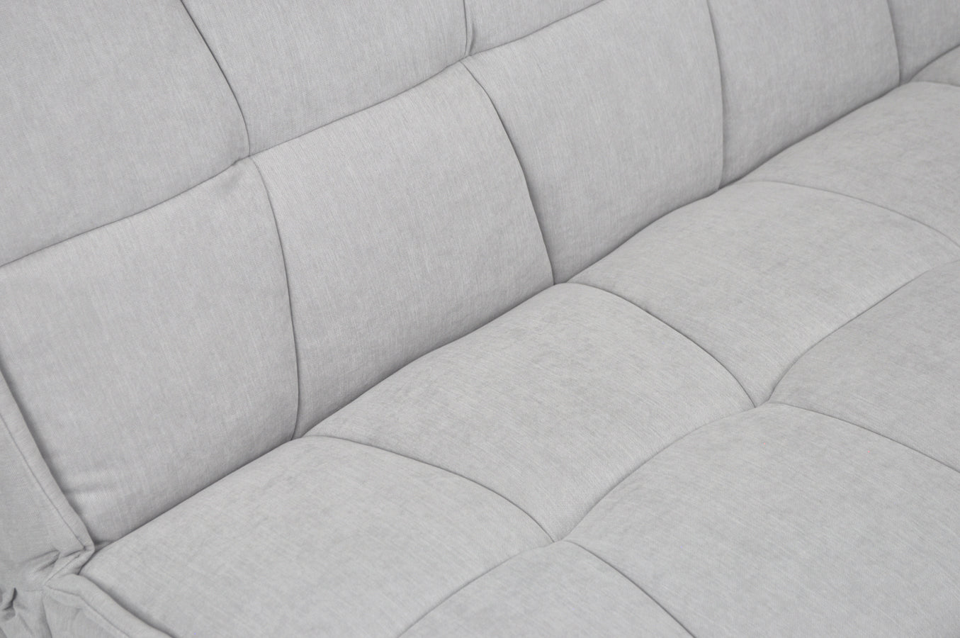 Divano letto clic clac in tessuto vellutato, divano 3 posti mod. Bart - Colore: Grigio - DL-BA01FBC