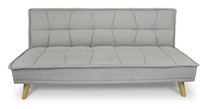 Divano letto clic clac in tessuto vellutato, divano 3 posti mod. Bart - Colore: Tortora - DL-BA03FBC