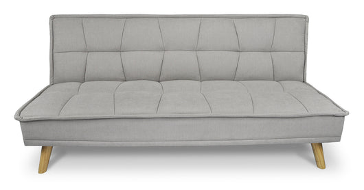 Divano letto clic clac in tessuto vellutato, divano 3 posti mod. Bart - Colore: Tortora - DL-BA03FBC