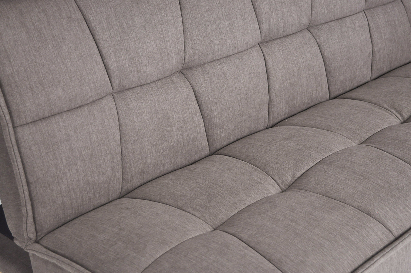 Divano letto clic clac in tessuto vellutato, divano 3 posti mod. Bart - Colore: Marrone - DL-BA09FBC