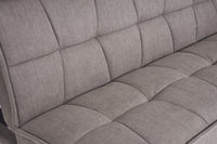 Divano letto clic clac in tessuto vellutato, divano 3 posti mod. Bart - Colore: Marrone - DL-BA09FBC