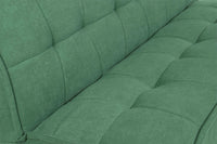 Divano letto clic clac in tessuto vellutato, divano 3 posti mod. Bart - Colore: Verde abete - DL-BA38FBC