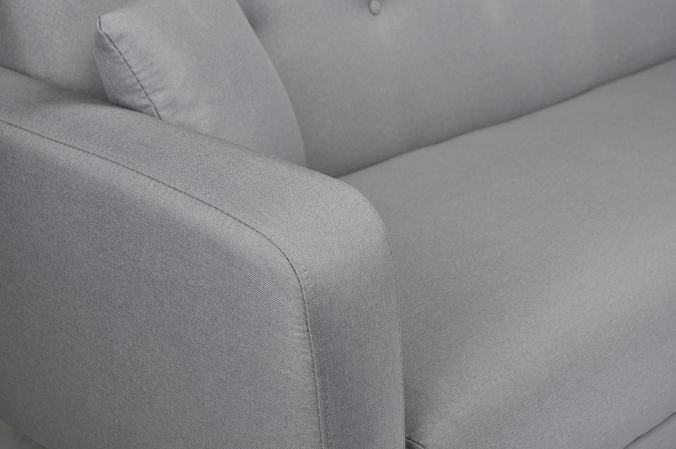 Divano letto clic clac in tessuto vellutato grigio, divano 3 posti mod. Henry - DL-HE01FBC