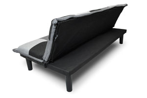 Divano letto clic clac mod. Russell in tessuto grigio scuro-chiaro-nero DL-RU1001FB