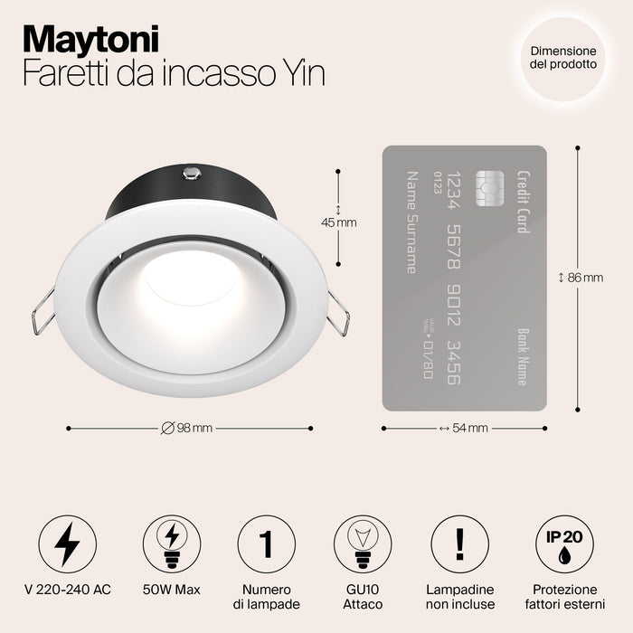 Una Lampada Da Incasso Dl030-2-01W