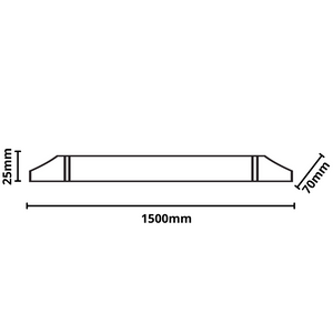 Plafoniera led 50 watt slim lineare batten 150 centimetri risparmio energetico temperatura 4500k