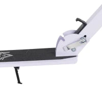 Monopattino Pieghevole Con Manubrio Regolabile Su 4 Livelli, Sistema Di Frenata Posteriore, Per Bambino Adolescente Peso Max. 100KG, 88L x 37P x 75-100H cm, Bianco