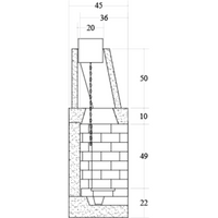Camino legna prefabbricato refrattario focolare aperto m80 ref riscaldamento