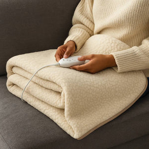 Termocoperta elettrica in lana sintetica zephir con sicurezza e comfort *** numero posti 1 piazza, confezione 1