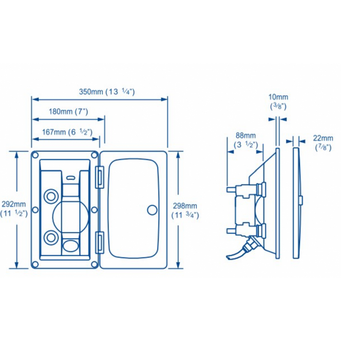 DOCCIA AD INCASSO RINSE