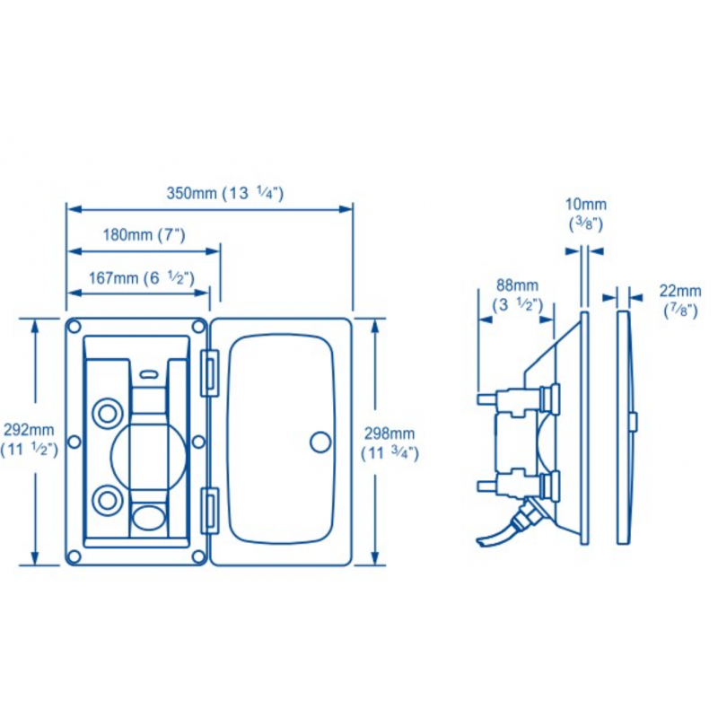 DOCCIA AD INCASSO RINSE