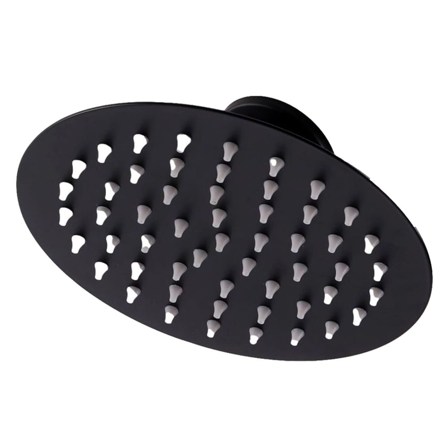 SINED Doccia Solare Bianca In Alluminio Dafne con Soffione Rotondo da 20 cm e Rubinetto Lavapiedi Struttura Curva e Serbatoio da 35 Litri Altezza 226 cm Ideale per Esterni