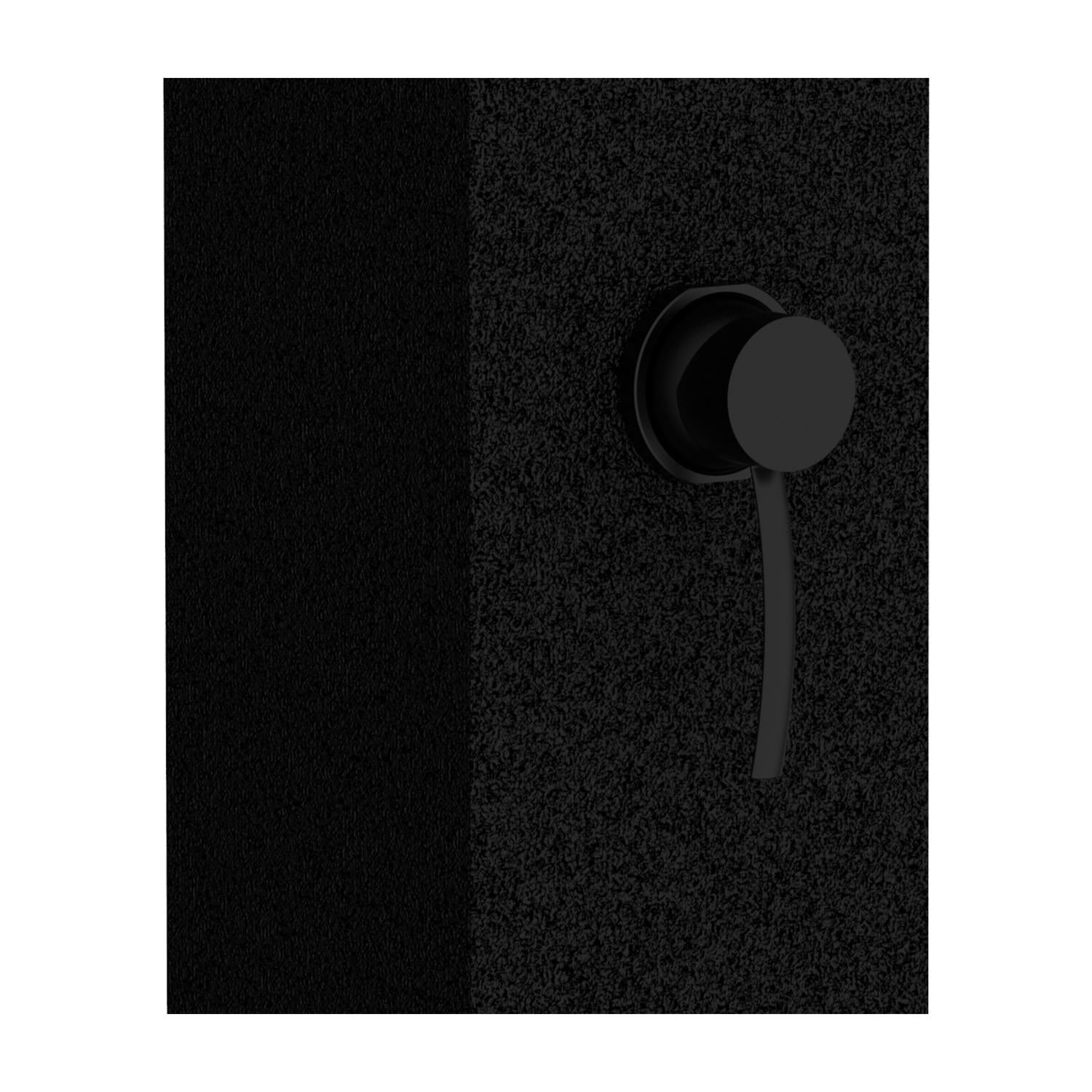 Sined Dino Doccia Solare Calda Da Esterno Con Base In Alluminio e Tubo In Acciaio Nero Serbatoio 26 Litri Soffione Quadrato In Abs Miscelatore Lavapiedi