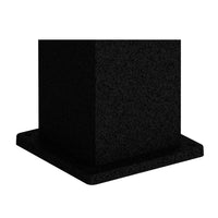 Sined Dino Doccia Solare Calda Da Esterno Con Base In Alluminio e Tubo In Acciaio Nero Serbatoio 26 Litri Soffione Quadrato In Abs Miscelatore Lavapiedi