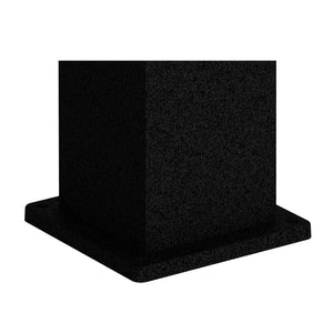 Sined Dino Doccia Solare Calda Da Esterno Con Base In Alluminio e Tubo In Acciaio Nero Serbatoio 26 Litri Soffione Quadrato In Abs Miscelatore Lavapiedi