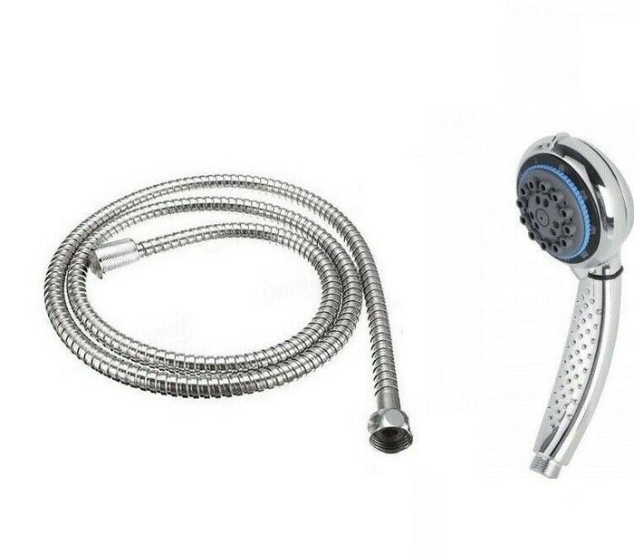 DOCCIA DOCCETTA SOFFIONE  8 GETTI ANTICALCARE CON TUBO FLESSIBILE