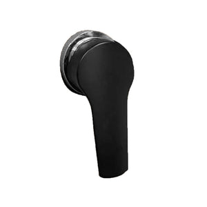 SINED Doccia Solare Nera In Alluminio con Fascia Centrale Inox Serbatoio 40 Litri Altezza 224 cm Miscelatore e Soffione Quadrato Modello Ella