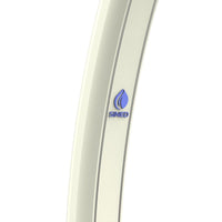 Sined Emi Doccia Solare In Alluminio Con Soffione e Lavapiedi Da 25 Litri Bianca