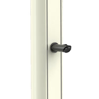 Sined Emi Doccia Solare In Alluminio Con Soffione e Lavapiedi Da 25 Litri Bianca