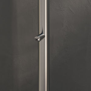 SINED Doccia Esterna Inox Satinato in Acciaio 316L 244 cm di Altezza 6 cm di Diametro Con Sistema Cbox Ideale per Ambienti Marini e Piscine Modello Olbia