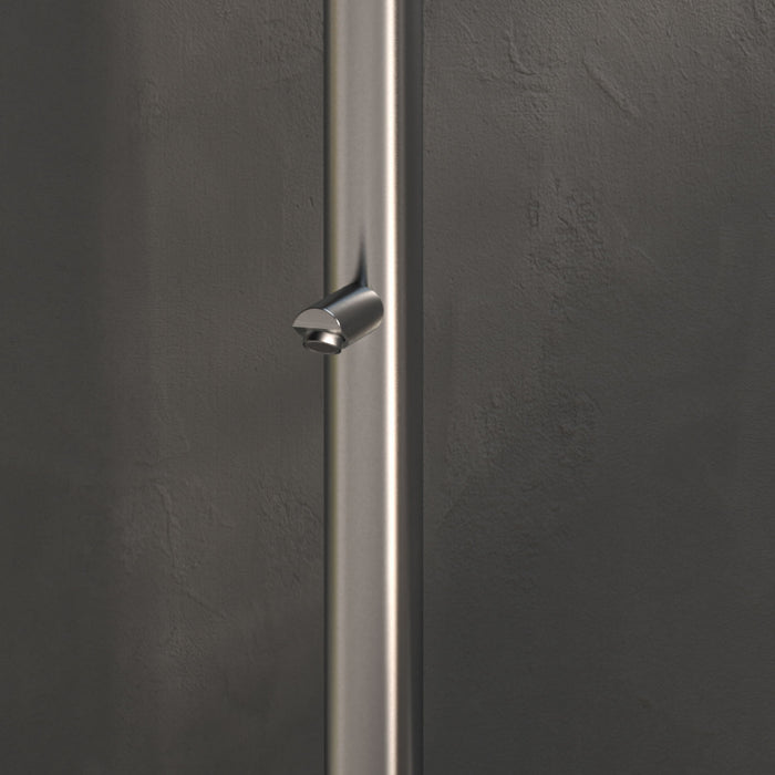 SINED Doccia Esterna Inox Satinato in Acciaio 316L 244 cm di Altezza 6 cm di Diametro Con Sistema Cbox Ideale per Ambienti Marini e Piscine Modello Olbia