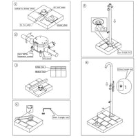 SINED Doccia Esterna Inox Satinato in Acciaio 316L 244 cm di Altezza 6 cm di Diametro Con Sistema Cbox Ideale per Ambienti Marini e Piscine Modello Olbia