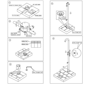 SINED Doccia Esterna Inox Satinato in Acciaio 316L 244 cm di Altezza 6 cm di Diametro Con Sistema Cbox Ideale per Ambienti Marini e Piscine Modello Olbia
