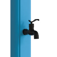 Sined Sole Doccia Riscaldamento Solare Curva In Polietilene Con Lavapiedi Da 25 Lt Blu