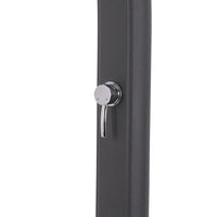 Sined Sole Grigia Doccia Solare Da Piscina Curva In Polietilene Hd Con Lavapiedi Grigio