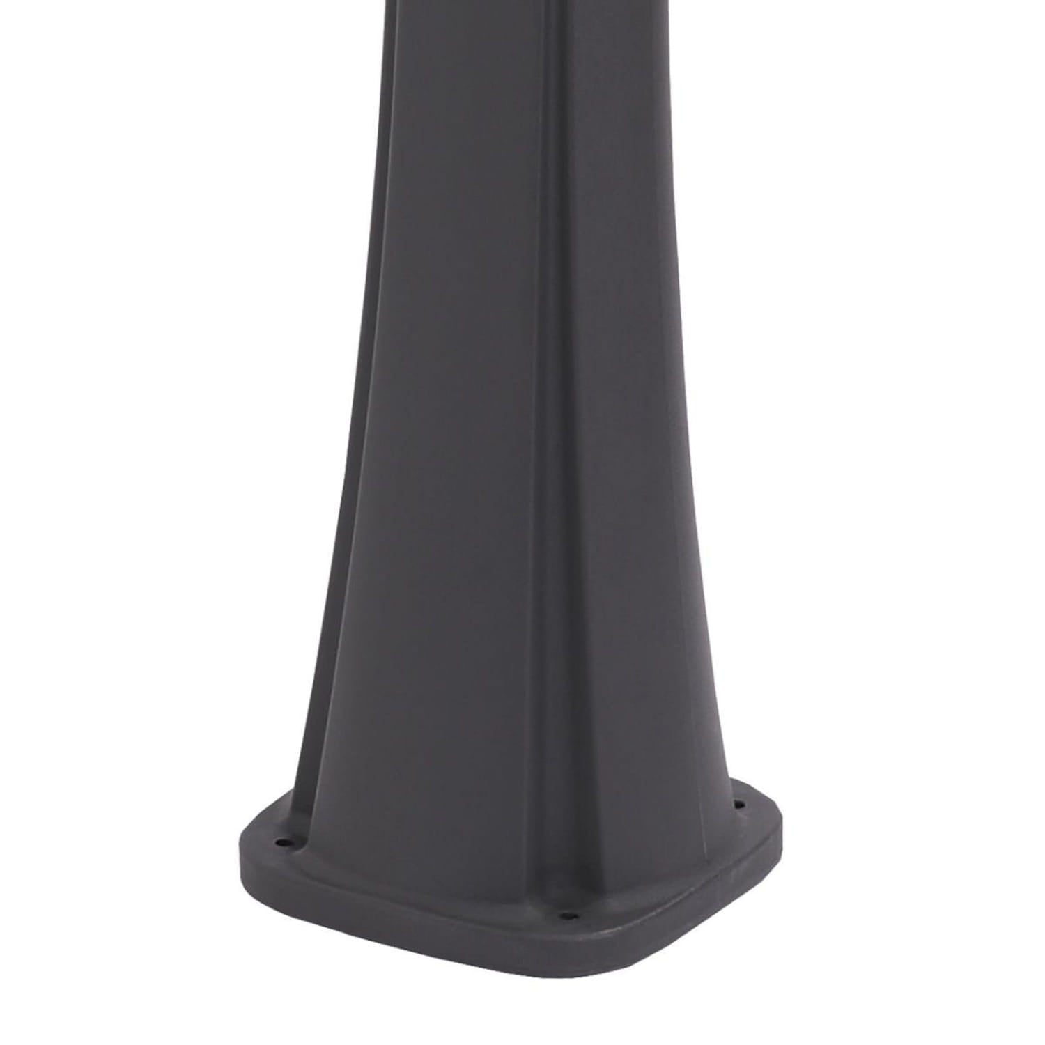 Sined Sole Grigia Doccia Solare Da Piscina Curva In Polietilene Hd Con Lavapiedi Grigio