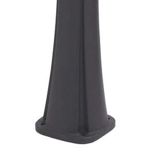 Sined Sole Grigia Doccia Solare Da Piscina Curva In Polietilene Hd Con Lavapiedi Grigio