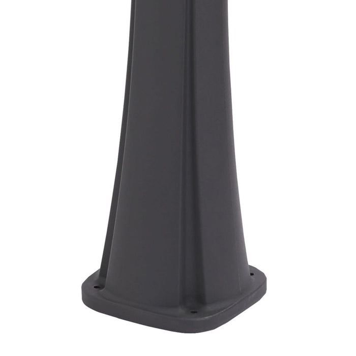 Sined Sole Grigia Doccia Solare Da Piscina Curva In Polietilene Hd Con Lavapiedi Grigio